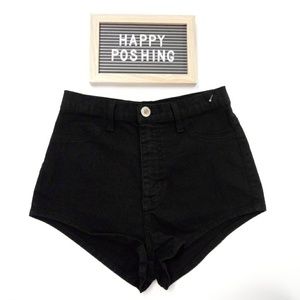 Goodtime Shorts - Goodtime Black High Waist Shorts MEDIUM Goodtime Shorts - Goodtime Black High Waist Shorts MEDIUM